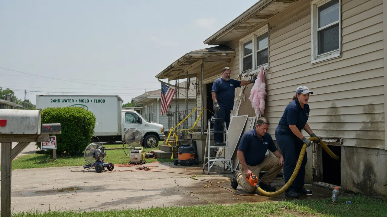 Water Damage Repair in Sublime, TX near me